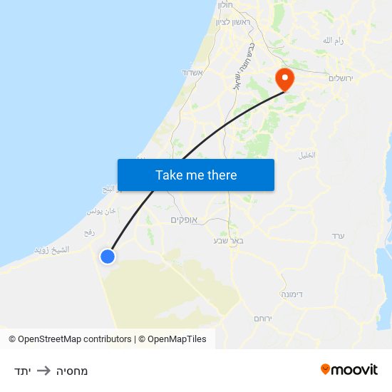 יתד to מחסיה map