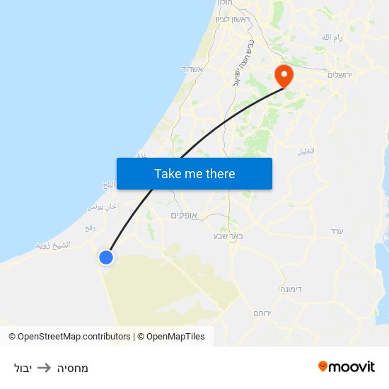 יבול to מחסיה map