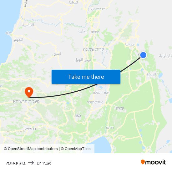 בוקעאתא to אבירים map