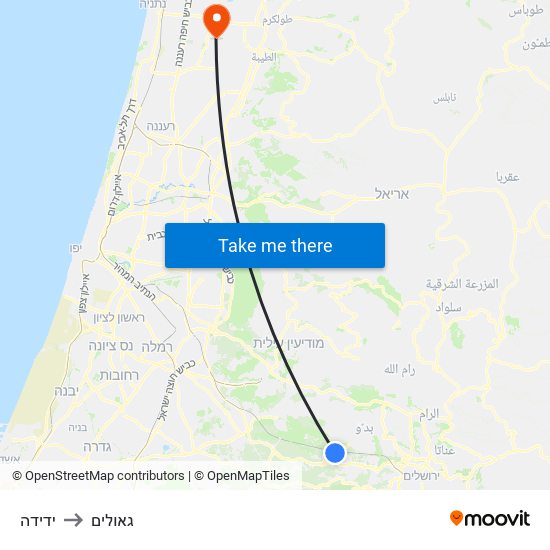 ידידה to גאולים map