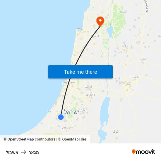 אשבול to מגאר map