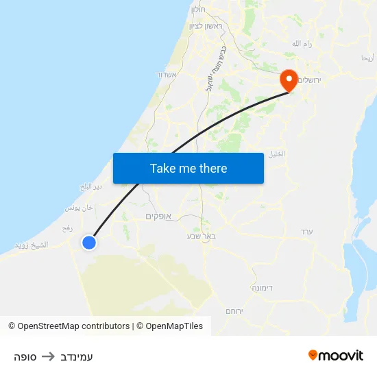 סופה to עמינדב map