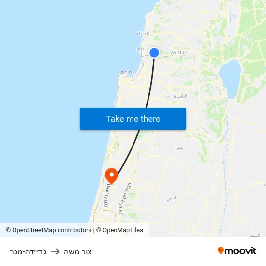 ג'דיידה-מכר to צור משה map