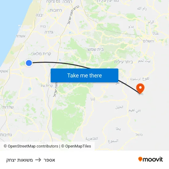 משואות יצחק to אספר map