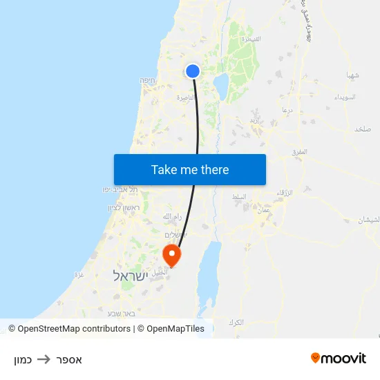 כמון to אספר map