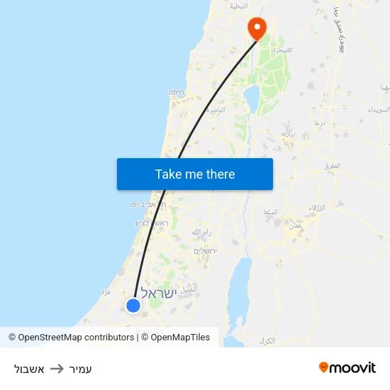 אשבול to עמיר map