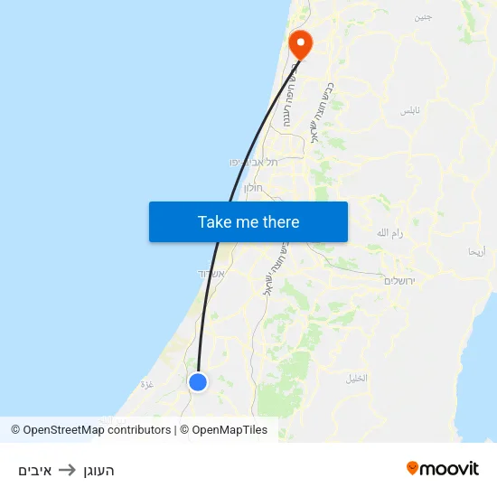 איבים to העוגן map