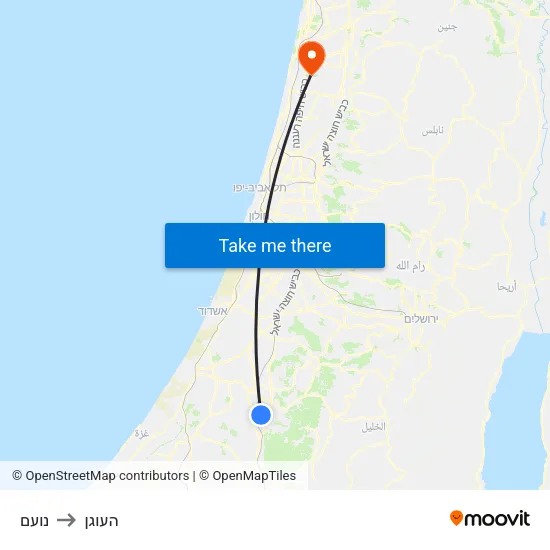 נועם to העוגן map