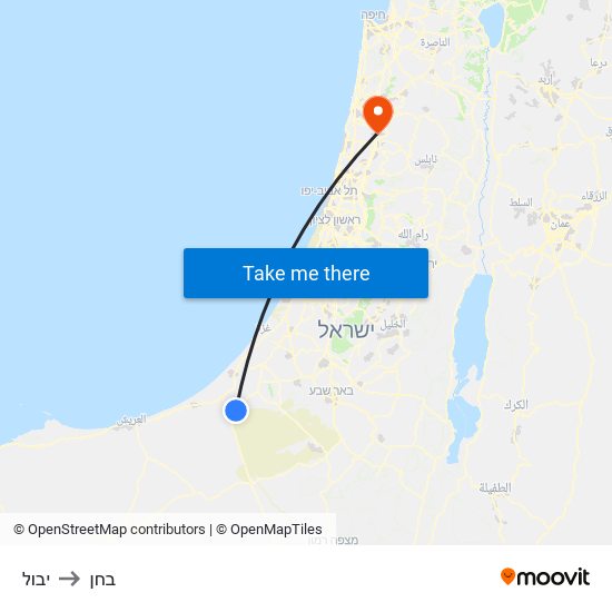 יבול to בחן map