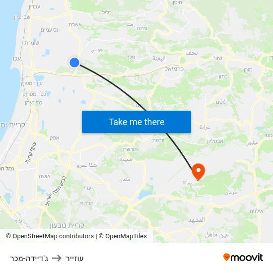 ג'דיידה-מכר to עוזייר map