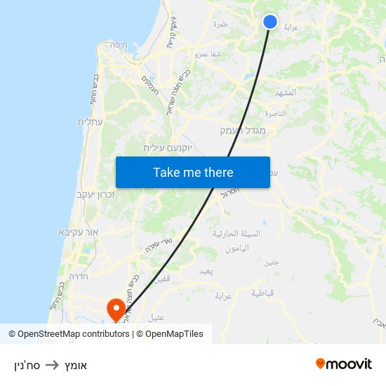 סח'נין to אומץ map