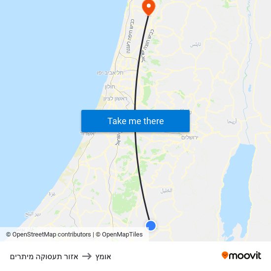 אזור תעסוקה מיתרים to אומץ map