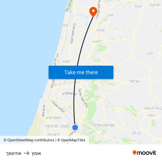 אחיסמך to אומץ map