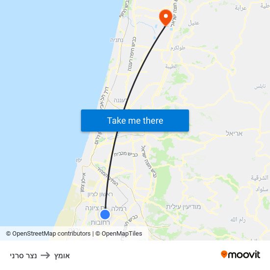 נצר סרני to אומץ map