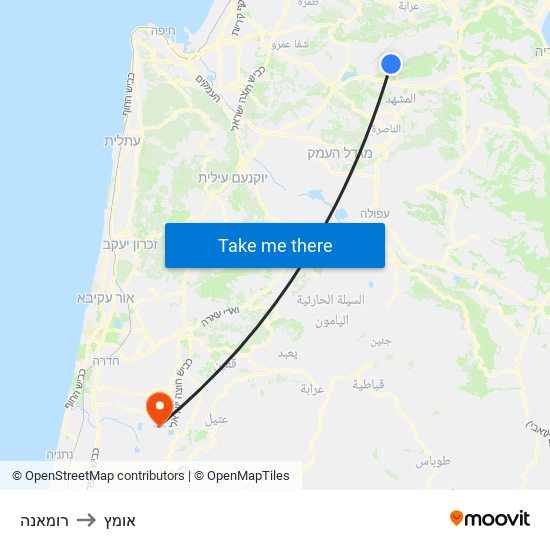 רומאנה to אומץ map