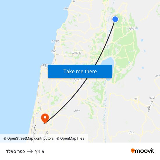 כפר סאלד to אומץ map