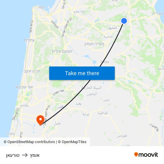 טורעאן to אומץ map