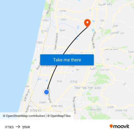 בצרה to אומץ map