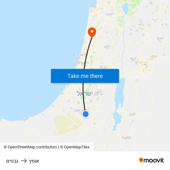 נבטים to אומץ map