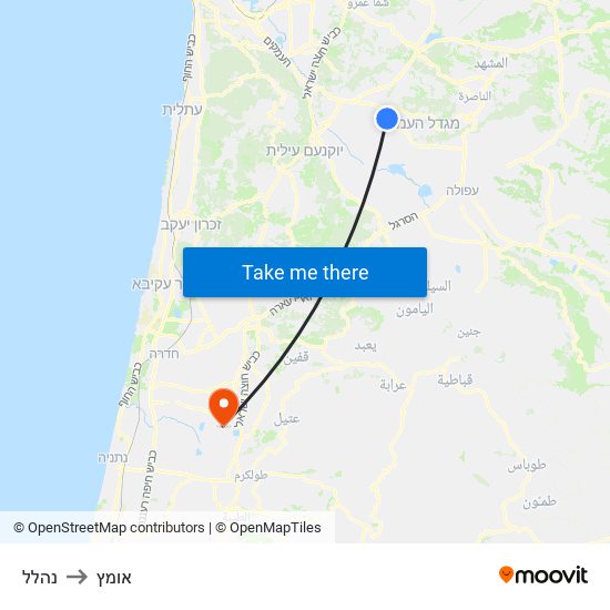 נהלל to אומץ map