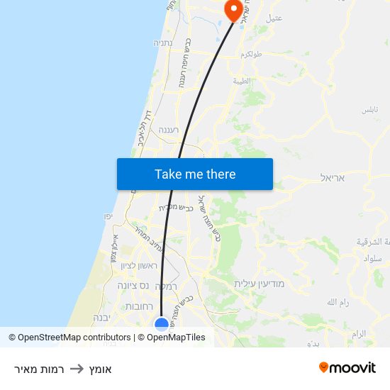 רמות מאיר to אומץ map