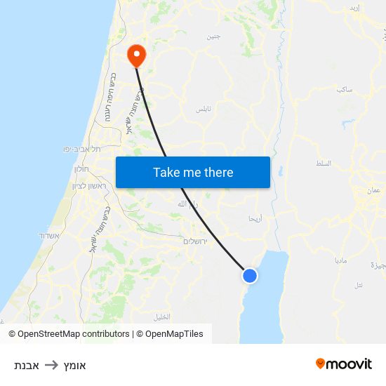 אבנת to אומץ map