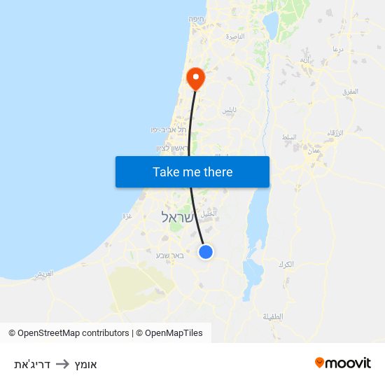 דריג'את to אומץ map