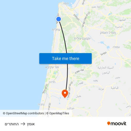 החותרים to אומץ map