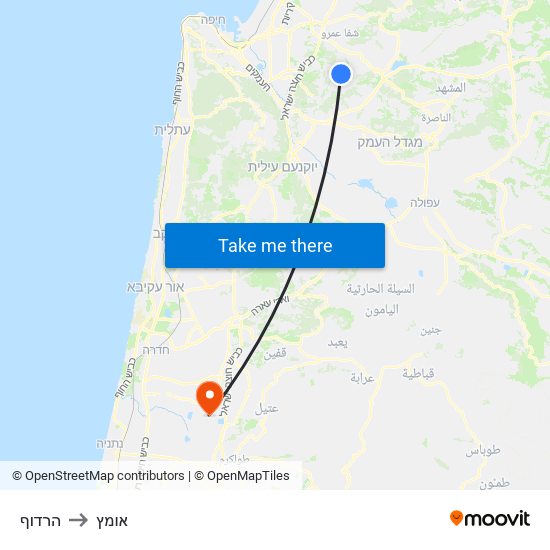 הרדוף to אומץ map