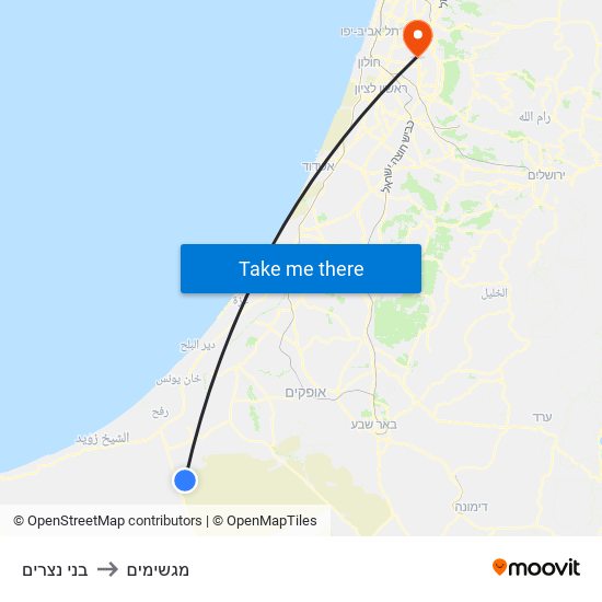 בני נצרים to מגשימים map