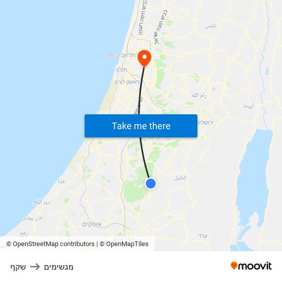 שקף to מגשימים map