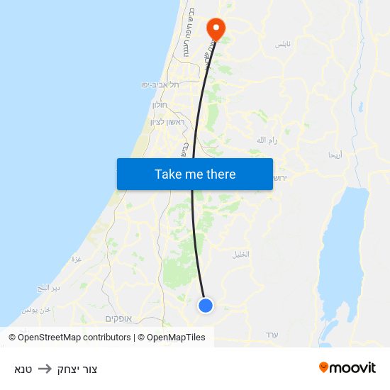 טנא to צור יצחק map