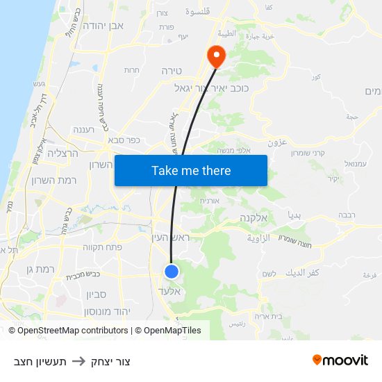 תעשיון חצב to צור יצחק map