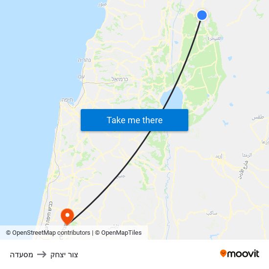 מסעדה to צור יצחק map