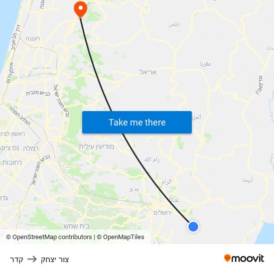 קדר to צור יצחק map