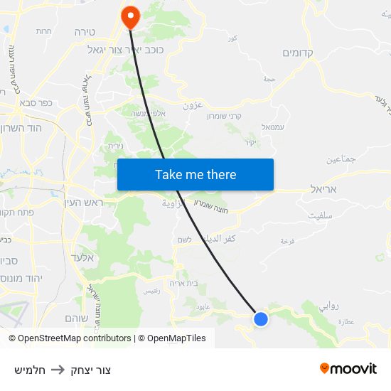 חלמיש to צור יצחק map