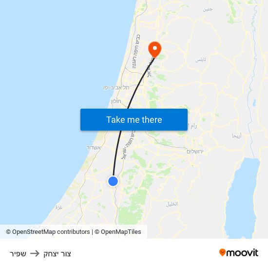 שפיר to צור יצחק map