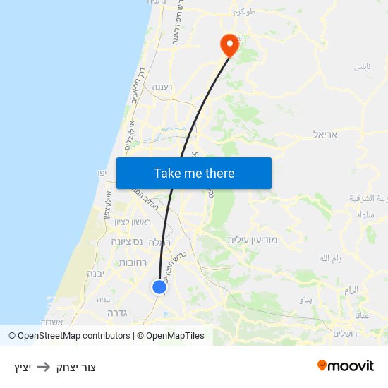 יציץ to צור יצחק map