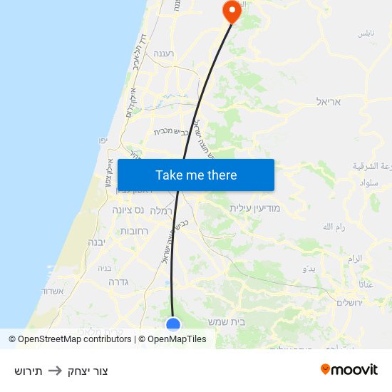 תירוש to צור יצחק map