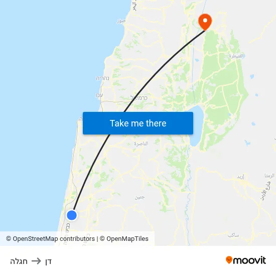 חגלה to דן map