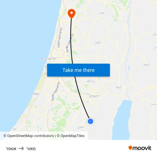 אספר to מאור map