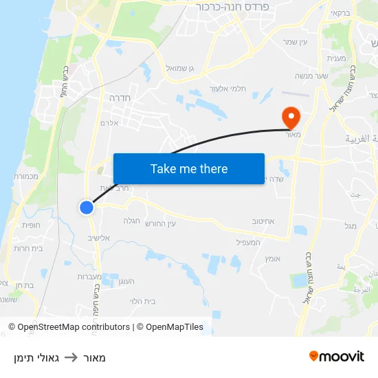 גאולי תימן to מאור map