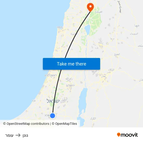 עומר to גונן map