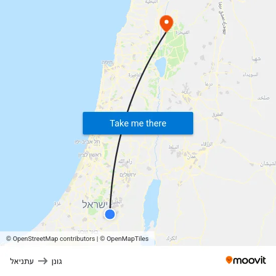 עתניאל to גונן map
