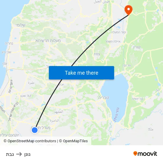 גבת to גונן map