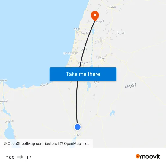 סמר to גונן map