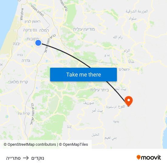 סתרייה to נוקדים map