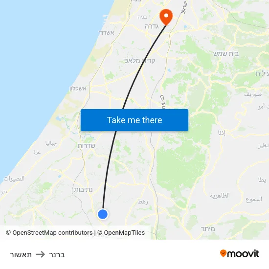 תאשור to ברנר map
