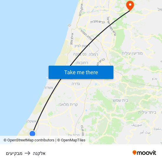 מבקיעים to אלקנה map