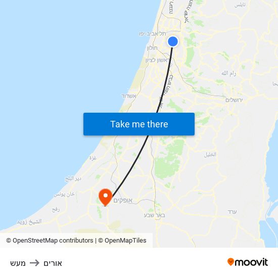 מעש to אורים map